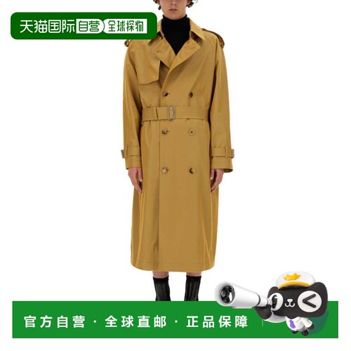 自营burberryTrench Coat With Double-Breasted Design - brown