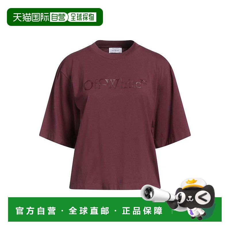 1h可退 【美国直邮】off-white 女士 上装T恤短袖针织衫