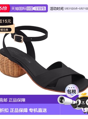 自营Andre Assous Winona Leather Sandal - black 美国奥莱直发