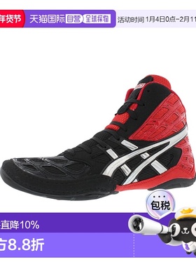 美国直邮Asics亚瑟士男士运动鞋Split Second红黑色高帮侧标志