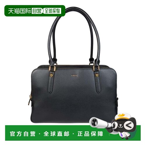 自营黑色Furla Giulia M波士顿包-黑色 美国奥莱直发