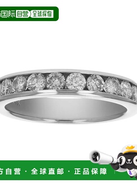 自营 vir jewels1 cttw SI2-I1 14K 金机械镶钻婚戒 - 白色 美国