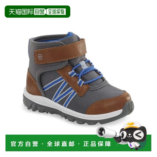 自营Youth Stride Rite Freya KB027702 Boots Gray Brown Ankle
