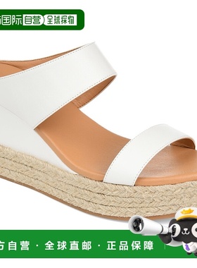 自营 Journee Collection 女式 Tru 舒适泡沫 Alissa 拖鞋 - 白色