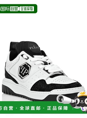 自营 philipp plein低帮运动鞋 Titan $lam - 白色/黑色 美国奥莱