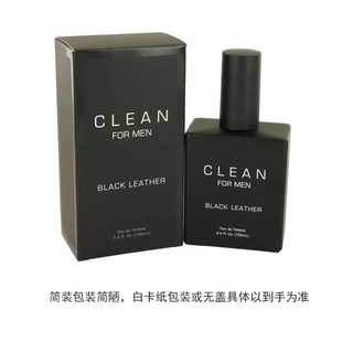 美国直邮M 3.4OZ 黑正品 LEATHER 克霖 BLACK CLEAN TST EDT简装