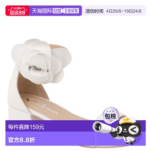 自营Youth Nina Mona Dress Sandals White Flower Embellished S