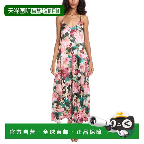自营Tahari ASL Maxi Dress - Red 美国奥莱直发吊带连衣裙长裙
