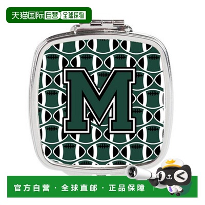 自营 Carolines Treasures CJ1071-MSCM 字母 M 足球绿色和正品
