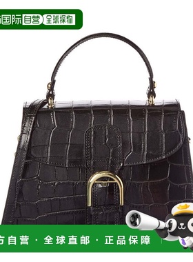 自营Persaman New York Niamh Croc-Embossed Leather Satchel -