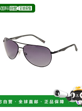 自营 Fila中性款65毫米黑色太阳镜-黑色 美国奥莱直发