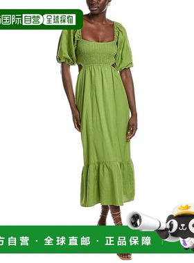 自营 optO.P.T. Leighton Maxi Dress - chartreuse 美国奥莱直发