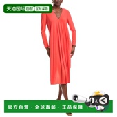 自营 美国奥莱直发 红色 Rene Ruiz裹身细节连衣裙