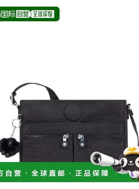 自营Kipling New Angie Crossbody Bag - black noir 美国奥莱直