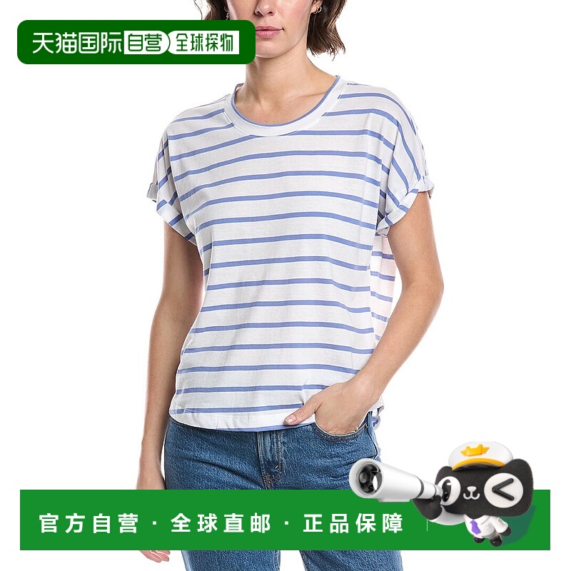 自营splendid华丽的天空条纹T恤-蓝色 美国奥莱直发