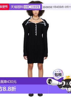 1h可退 香港直邮潮奢 Y PROJECT 女士 黑色 Ruffle Necklace 连衣