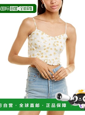 自营 Lost + Wander Amelia 短款上衣 - 白色 美国奥莱直发吊带