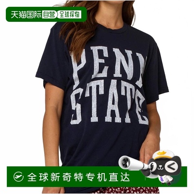 自营 the original retro brand复古宾夕法尼亚州立大学男朋友T恤