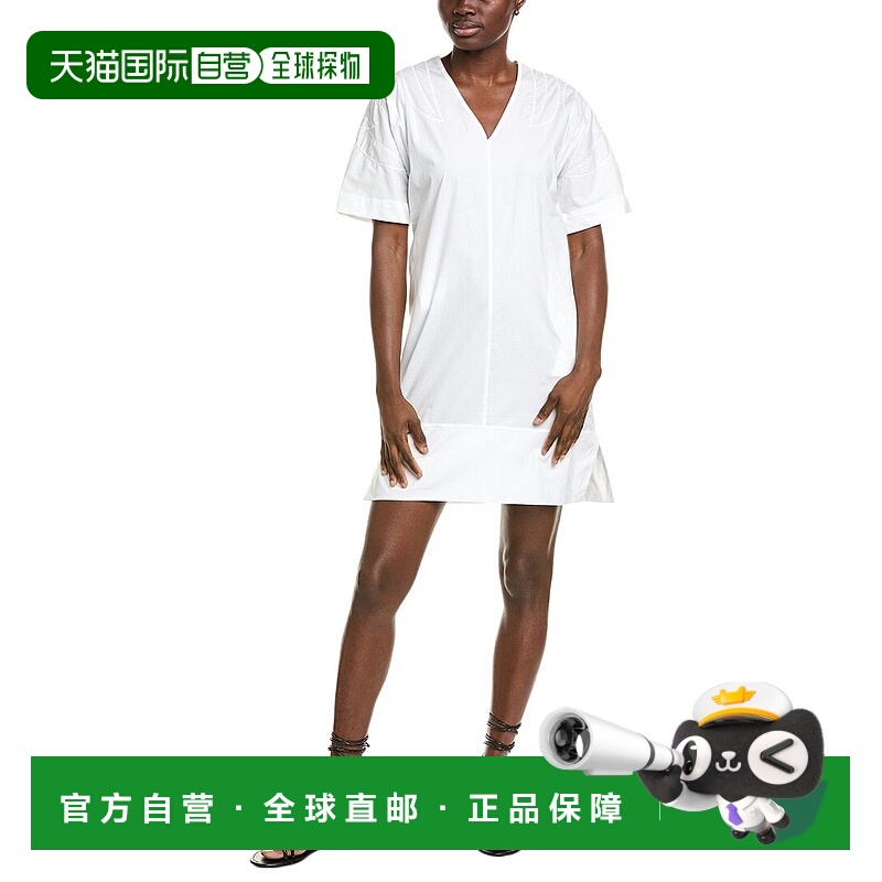 自营 alpha studio阿尔法工作室Corto和服连衣裙-白色 美国奥莱直