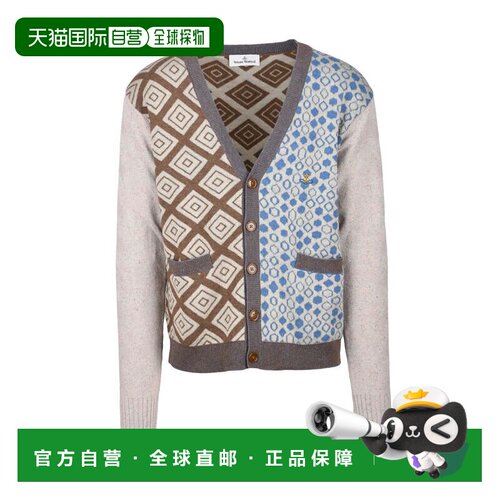 自营vivienne westwoodLast Patched Cardigan - Beige/Brown - w
