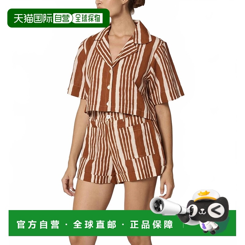 自营cleobellaMizuki Blouse In Vecchio Stripe - vecchio strip