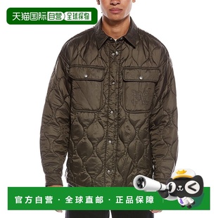 Logo Classic Quilted Jacket 美国奥莱 自营Palm green Angels