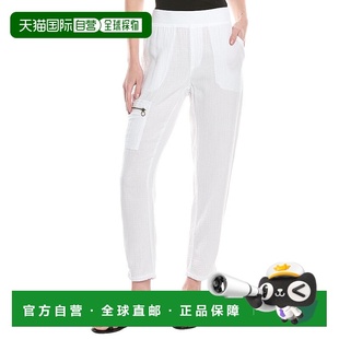 自营 XCVI兰德里修身长裤-白色 美国奥莱直发新款卫裤休闲裤