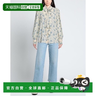 女士 柔软 美国直邮 百搭 时尚 aniye 荷叶边正品 1h可退 衬衫