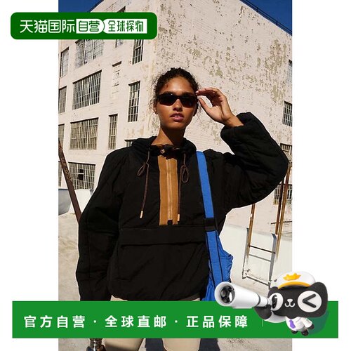 自营Free People Movement枕式羽绒服女式黑色套头衫BUU1242-黑色