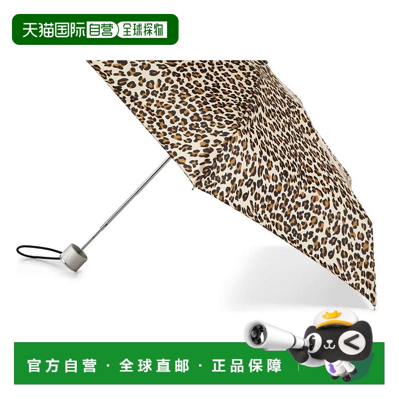 自营 totes迷你手动开合豹纹雨伞 - 豹纹 美国奥莱直发