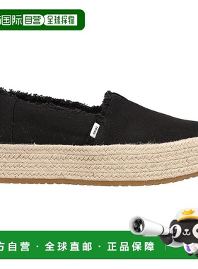 1h可退 【美国直邮】TOMS Valencia 厚底帆布便鞋新款一脚蹬