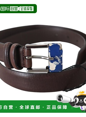 自营Costume National Genuine Leather Buckle Women's Belt - b