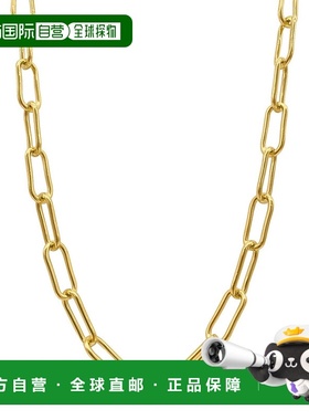 自营 Adornia 防水宽厚回形针链金色 - 黄色 美国奥莱直发链子