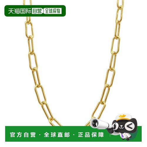 自营 Adornia 防水宽厚回形针链金色 - 黄色 美国奥莱直发链子