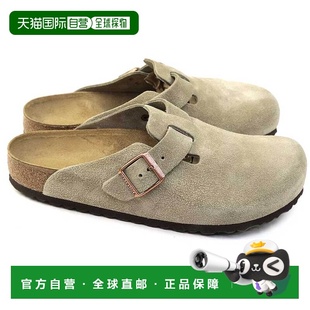自营 Birkenstock Boston 男士女士凉鞋绒面革舒适