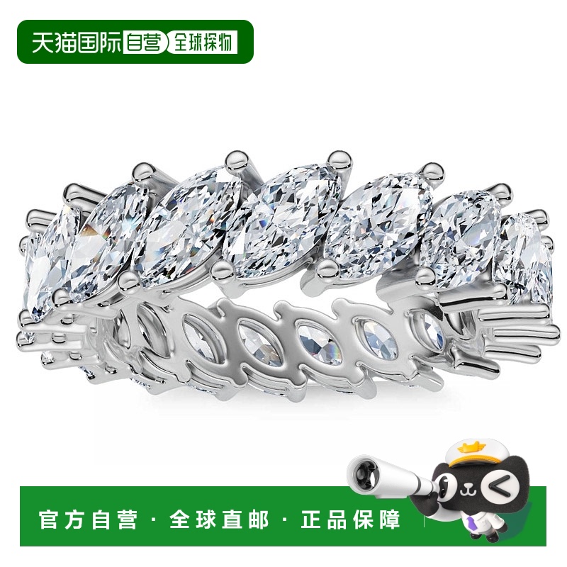 自营 pompeii33Ct Marquise Diamond Eternity Ring 14k Gold Lab