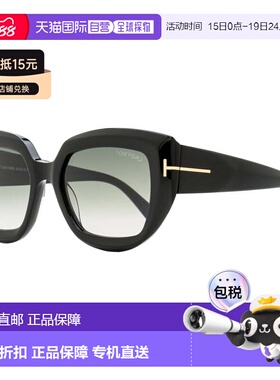 自营Tom Ford Women's Saltzman Sunglasses TF1192 01B Black 53