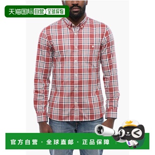 衬衫 Checke牛津棉男式 Woolrich 美国奥莱 直发长袖 红色 自营