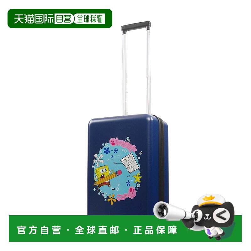 自营 Nickelodeon 海绵宝宝 Ful 22.5 英寸随身行李箱 - 蓝色 美