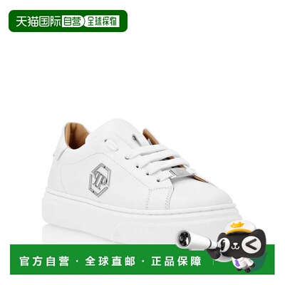 自营philipp pleinLEATHER LO-TOP SNEAKERS THE PLEIN ORIGINAL