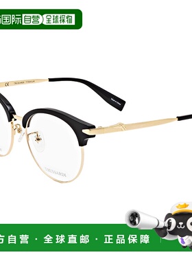 自营 Trussardi女式51mm黑色眼镜-黑色 美国奥莱直发