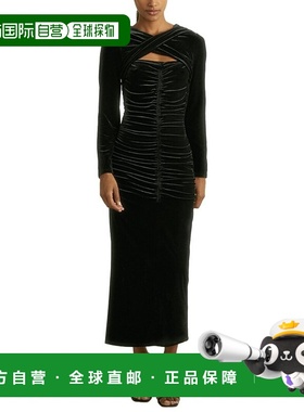 自营Reiss Sia Ruched Dress - black 美国奥莱直发