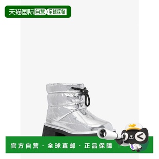 Kors Barton 裂纹金属真皮靴子 时装 Michael 女鞋 靴 美国直邮