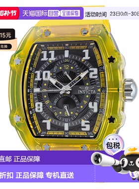 自营Invicta Men's Racing 48.5mm Yellow Quartz Watch - yellow