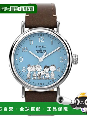 自营Timex Men's Peanuts Gang's All Here Blue Round 40mm - bl
