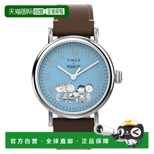 自营Timex Men's Peanuts Gang's All Here Blue Round 40mm - bl