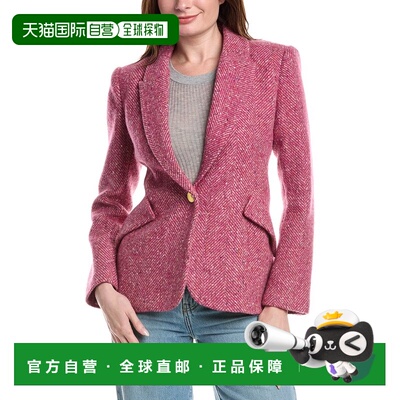 自营L'AGENCE Chamberlain Blazer - Pink 外套 美国直发奥莱