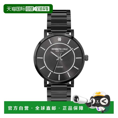 自营Kenneth Cole Men's Classic mm Quartz Watch - black 美国