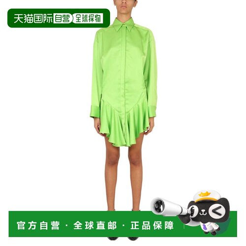 自营the attico'Candice'' Mini Dress - green 美国奥莱直发