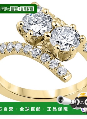 自营 pompeii31 cttw 钻石 2 Stone Forever Us 订婚周年纪念戒指